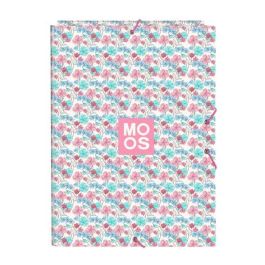 Safta Carpeta Folio 3 Solapas Moos Flores 26x33,5x2,5 cm
