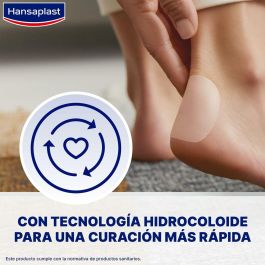 Hansaplast HP FOOT EXPERT Apósito Ampollas Grande con Gel Activo Hidrocoloide, Alivio Dolor y Cicatrización 6 Unidades