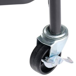 Day Mesa Camarera Multiusos con 3 Estantes, Estilo Industrial, Metal, 44x30x79 cm