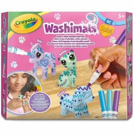 Crayola CRA1738949615601 Juego Creativo Washimals - Set 3 Animales Pastel para Colorear y Lavar - Niños 3+ Años