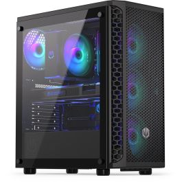 ENDORFY Signum 300 ARGB Black Torre PC ATX/micro ATX/Mini-ITX, Negra con Iluminación Multi y Ventana Lateral