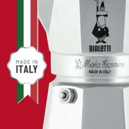 Bialetti Moka Express 1TZ Cafetera Italiana de Aluminio para 1 Taza