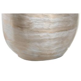 DKD Home Decor Jarrón Moderno Multicolor de Cristal y Aluminio, Colección Esral, 12x55x19 cm