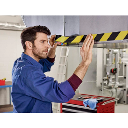 Tesa Cinta de Seguridad Amarilla y Negra Polipropileno 66 mt x 50 mm