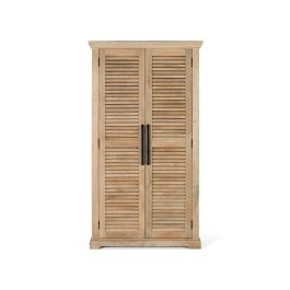 GINER Y COLOMER Armario de Madera de Mango 180 cm Alto con Barra para Colgar y Estantes Regulables