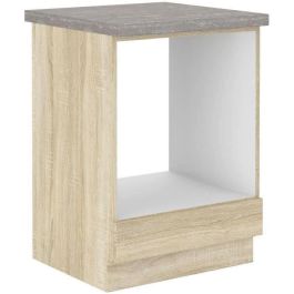 Mueble bajo para horno empotrado con encimera - acabado roble Sonoma - L 60 x P 51,6 x H 85 cm - LASSEN Precio: 110.99000033. SKU: B1H337T9QQ