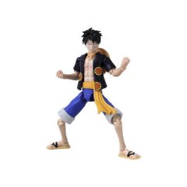 Bandai Figura One Piece Anime Heroes Luffy Dressrosa - 17cm, 17 puntos de articulación