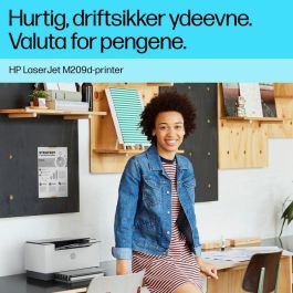 HP Impresora LaserJet M209d - Láser Monocromo, 29 ppm, Duplex Automático, Seguridad, A4, Conectividad Móvil