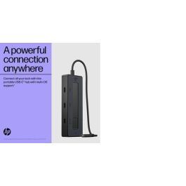 HP USB-C Multiport Hub 4K Portátil | Adaptador Versátil con Conexión USB-C para Carga, Pantalla y Multi-OS