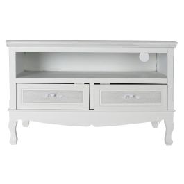 Mesa Centro Romantico DKD Home Decor Blanco 42 x 61 x 100 cm Mesa Centro Romantico DKD Home Decor Blanco 42 x 61 x 100 cm