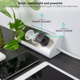 TooQ TQWC-QCPD20 Cargador de Pared con Doble Puerto USB-C Power Delivery y USB-A Quick Charge 20W para Carga Rápida Negro TooQ TQWC-QCPD20 Cargador de Pared con Doble Puerto USB-C Power Delivery y USB-A Quick Charge 20W para Carga Rápida Negro