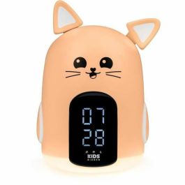 Bigben Kids BIG3499550387827 Despertador Infantil Mia con Luz Nocturna Suave y Diseño de Gato