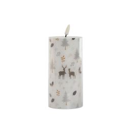 Vela LED DKD Home Decor Blanco Multicolor 7.5 x 7.5 x 15 cm 7,5 x 7,5 x 15 cm (AA) Precio: 7.49999987. SKU: B122T87SEV