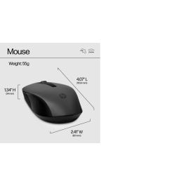 HP Teclado y Ratón Inalámbricos Ergonómicos HP 330 con Teclado Numérico - Diseño Preciso y Cómodo