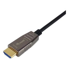 EQUIP Cable HDMI Óptico Activo 119452, Versión 2.1, 20 Metros, Soporte 8K/60Hz y 4K/120Hz, HDR, Canal Ethernet, Conectores Estándar Macho a Macho, Negro