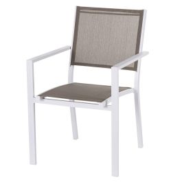 Silla de Jardín Thais 55,2 x 60,4 x 86 cm Taupé Aluminio Blanco Precio: 75.6250006413. SKU: S8700331