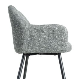 Silla Jaspeado Verde Tejido-Metal 59 X 54 X 81 cm