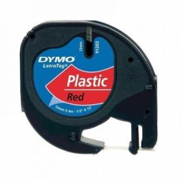 Dymo 91203 Cinta Negro Sobre Rojo, 12 mmx4M, Plástico para Rotuladora Letratag Precio: 7.49999987. SKU: BIXS0721630