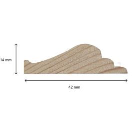 Marco moldeado - NORDLINGER PRO - 80 x 60 cm - 42 x 14 mm - FSC 100% Marco moldeado - NORDLINGER PRO - 80 x 60 cm - 42 x 14 mm - FSC 100%