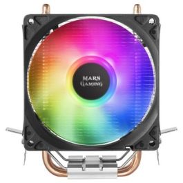 Mars Gaming MCPUARGB - Disipador de CPU con Iluminación RGB Chroma, 2 Heatpipes, 130W TDP, Compatible Intel LGA 1200/1151 y AMD AM4 Precio: 18.49999976. SKU: S7815172