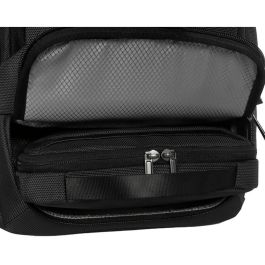 Targus HeritageLuxe Mochila de viaje para portátil 15-16 pulgadas Hombre Poliéster Negra con RFID y ventilación posterior