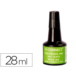 Q-connect Tinta para Tampon Negro Bote 28 ml Precio: 1.49999949. SKU: B138ZZ8HXB