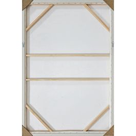 DKD Home Decor Cuadro Scandi Moderno de Lienzo y Yeso - Beige y Marrón (2 Unidades) 123 x 83 x 4.5 cm