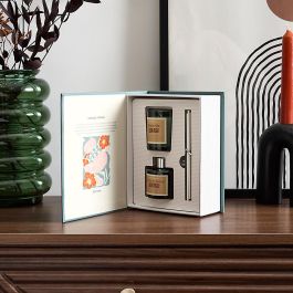 Home Deco Factory Caja-Libro Vela Y Difusor 2 Piezas Colección Bougie