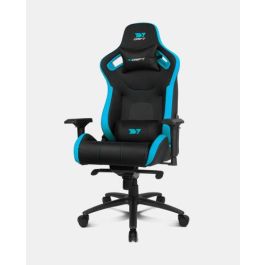 Drift DR600BL Silla Gaming Ergonómica XL Negra y Azul con Reposabrazos 4D y Diseño Extra Ancho, Soporta hasta 150kg