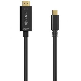 AISENS - CABLE CONVERSOR USB-C A HDMI 4K@30HZ, USB-C/M-HDMI/M, NEGRO, 0.8M Precio: 9.5000004. SKU: B1KPBNTBGC