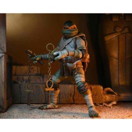 NECA Tortugas Ninja Figura Ultimate Michelangelo Mummy 18cm Articulada con Accesorios