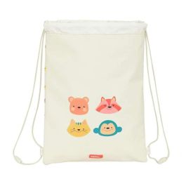 Bolsa Mochila con Cuerdas Safta Cabecitas Crema