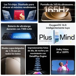 OnePlus 15 5G Dual Sim 16GB RAM 512GB Almacenamiento Negro