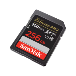 SanDisk Extreme PRO SDXC UHS-I Clase 10, 256 GB, SDSDXXD-256G-GN4IN, Lectura 200 MB/s, Escritura 90 MB/s, U3, V30