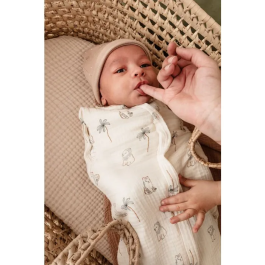 Candide Saco de Dormir 2 en 1 CAN3275051061202 55 cm 0/3 Meses Estampado de Tigre Blanco