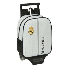 Mochila Escolar con Ruedas Real Madrid C.F. Blanco Gris 22 x 27 x 10 cm Precio: 26.49999946. SKU: B1KCBWHKRC