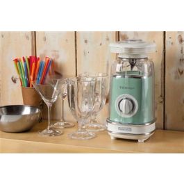 Ariete 568/14 Batidora de Vaso Vintage Verde 1.5L, 6 Cuchillas Acero Inoxidable, Función Pulse Ariete 568/14 Batidora de Vaso Vintage Verde 1.5L, 6 Cuchillas Acero Inoxidable, Función Pulse