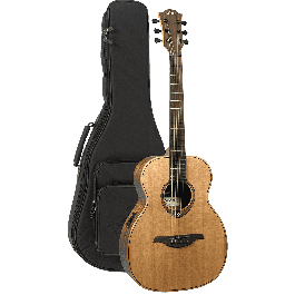 Lag Guitarra Acústica Travel Tramontane A/E Natural – Tamaño Reducido con Conexión para Uso en Vivo