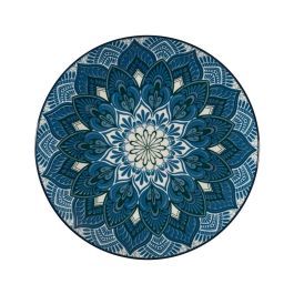 Home Deco Factory Vajilla de Cerámica 12 Piezas Mandala Azul