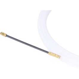Edm Sonda pasacables guía, nylon, 30 m x 3 mm, blanco