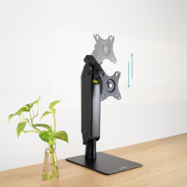 Tooq Soporte de Sobremesa DB1741TN-B para Monitor/Pantalla 17-32 Pulgadas, Giratorio, Inclinable, Negro, hasta 8kg