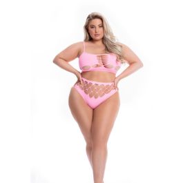 Conjunto de Lencería Pink Lipstick Rosa (XL) Precio: 30.50000052. SKU: B1CFPHD3C9