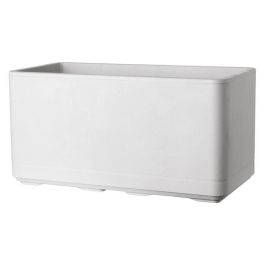 Jardinera Muret - DEROMA - Cosmo - Perla - Con reserva de agua - Ruedas - 78 cm