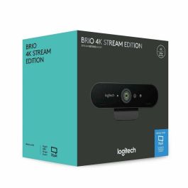 Logitech 960-001194 Webcam Brio Stream 4K HD Enfoque Automático HDR Micrófonos Cancelación Ruido Windows Hello