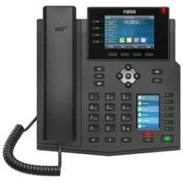 Fanvil X5U V2 Teléfono IP Escritorio 16 Líneas Negro con Pantalla 3.5" LCD, Gigabit Ethernet, Wi-Fi, Bluetooth, PoE