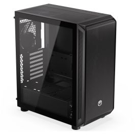 ENDORFY EY2A010 ARX 500 Air TG Black - Caja PC Midi Tower Gaming con Panel y Ventana Lateral de Vidrio Templado