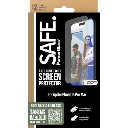 PanzerGlass SAFE. iPhone 16 Pro Max UWF Protector Pantalla Anti-Blue Light Ultra-Wide Fit