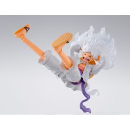 TAMASHII NATIONS Figura S.H.Figuarts Monkey D. Luffy Gear 5 One Piece articulada 15,5cm con accesorios