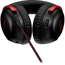 HP Cloud III Auriculares Gaming 7.1 Sonido DTS Headphone:X Inalámbrico USB-C Negro Rojo Over-Ear Cancelación Ruido Micrófono Boom Extraíble