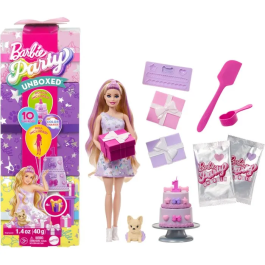 Barbie JFG70 Muñeca Party Reveal Morada con 10 Sorpresas Precio: 20.50000029. SKU: B12RNJX8ZG
